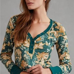 Anthropologie pilcro waffle knit longsleeve top women’s size 3X #U